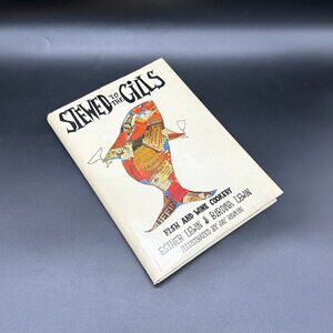 Vintage Cookbook Stewed To The Gills Fish Wine Cookery Hardback 1st Print Book